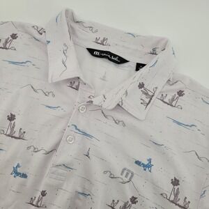 Travis Mathew XL Polo Shirt Desert Scene Print Golf Casual‎ Menswear